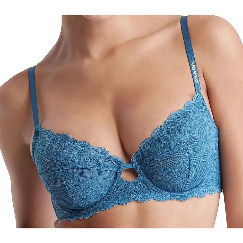 Calvin Klein CK NWT seductive comfort underwire lace bra Full Coverage Size 32D